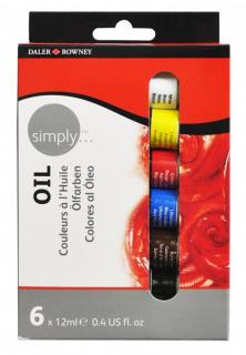 Daler- Rowney - SIMPLY Set de culori ulei 6 x 12ml (culori)