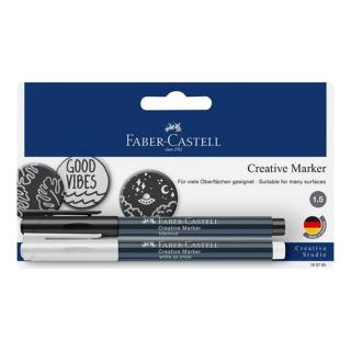 Faber Castell marker creativ alb/negru (Markere)