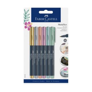 Markere metalice Faber-Castell - 6 buc (set markere)