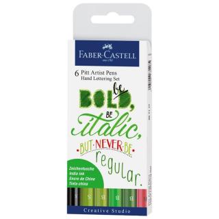 PITT markere artistice set Hand Lettering Bold | 6buc (Set de)