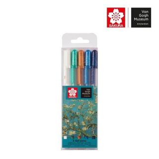 Pix cu gel Sakura Gelly Roll Van Gogh Museum - 5 buc (set pix)