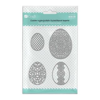 Șablon de tăiat Easter Eggs / 4 piese (accesorii din metal)