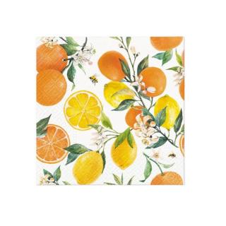 Șervețele decoupage - Citrus with bees  - 1 buc