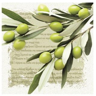 Servetele pentru decoupage Greek Olives - 1 buc (Servetele)