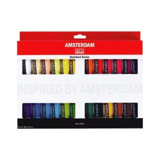 Set culori acrilice AMSTERDAM STANDARD SERIES - 24x20ml (Set)