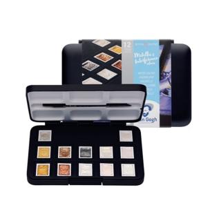 Set culori acuarela Van Gogh Metallic &amp; Interference colours - 12 buc