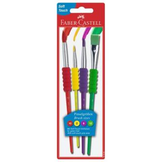 Set pensule Faber-Castell Soft - 4 buc (pensule Faber-Castell)