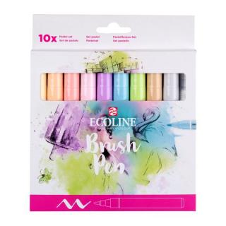 Stilouri de acuarelă ECOLINE BRUSH PEN pastel 10 buc