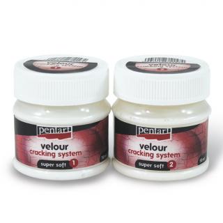 Verniș cu efect de crăpare și pluș Super Soft - 50 ml + 50 ml ()