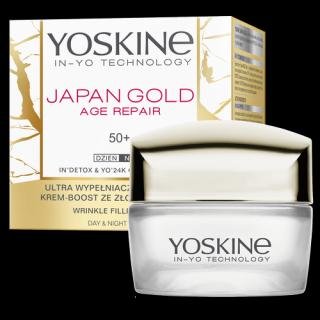 Crema de fata pentru umplerea ridurilor, pentru tenul 50+, de zi si de noapte - YOSKINE JAPAN GOLD
