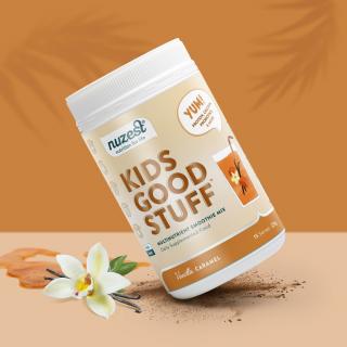 Kids Good Stuff, Shake Proteic cu Multivitamine, Vanilie si Caramel, 225g