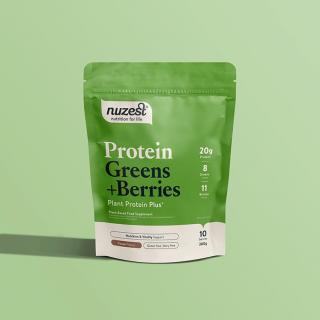 Nuzest Proteina Vegetala cu Superalimente si Fructe de Padure, Aroma de Ciocolata