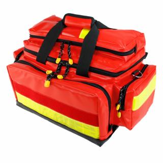 Geanta urgente YELLOW LARGE RED PLANE - impermeabila - 52x32x32 cm - cu 2 buzunare