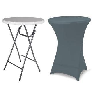 Husa pentru masa pliabila BISTRO - culoare antracit - 80x80x110 cm