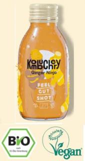 Kombuchery bautura nepasteurizata bio-vegan  feel gut - ginger ninja shot - 100 ml