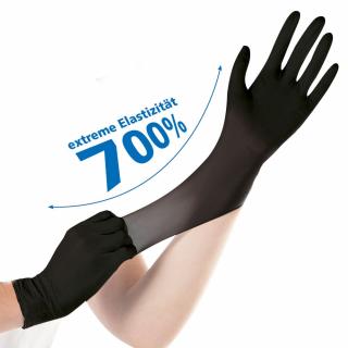 Manusi examinare SAFE SUPER STRETCH  - nitril  fara pudra - elasticitate 700% - marime M alb  100 buc