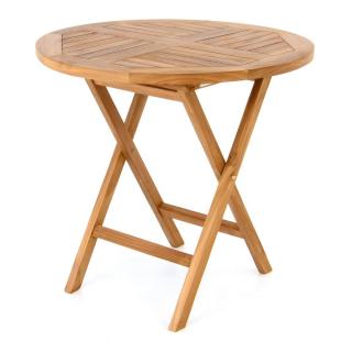Masa din lemn de TEAK - rotunda diam 80 cm  inaltime 75 cm
