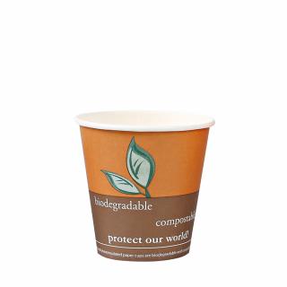 Pahar cafea Bio  COFFEE  - 1 perete - din carton PLA-stratificat - 12 oz  300ml  8cm - 50 buc
