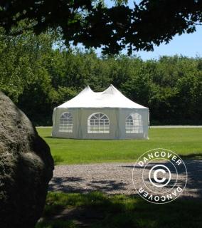 Pavilion - cort in 8 colturi MARQUEE Elegance - 6.80 x 5 metri   culoare alb