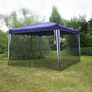 Plasa tantari muste pentru Pavilion PROFI 3x3M - 12 m lungime - culoare negru