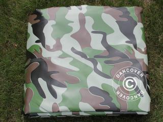 Prelata Tarpaulin cu capse 4X6 metri - material PVC 450g - culoare camouflage