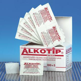 Servetele alcool ALKOTIP 6.5 x 3 cm - plic igienic - box 200 buc