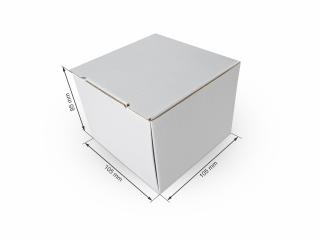 Cutie carton microondul alb, 105x105x85mm
