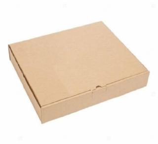 Cutii pentru pizza din carton microondul, nature, 325x325x35 mm