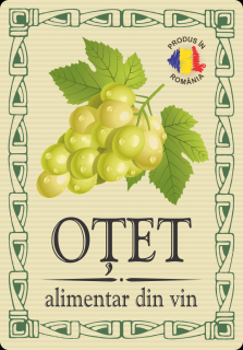 Etichete sticle personalizate, Otet de vin, 100x70 mm, Fabricat in Romania, 1000 buc rola