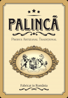 Etichete sticle personalizate, Palinca, 100x70 mm, 1000 buc rola