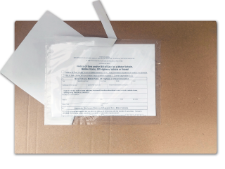 Plicuri curierat AWB transparente autoadezive, port-document, 160 x 120 mm, cutie 500 buc