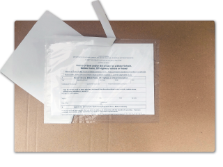 Plicuri curierat AWB transparente autoadezive, port-document, 220 X 120 mm, cutie 500 buc