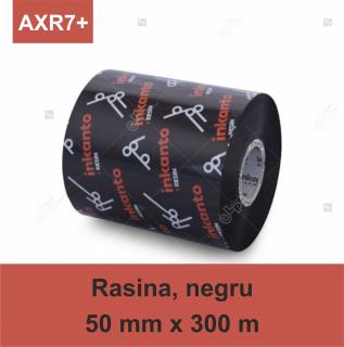 Ribon ARMOR Inkanto AXR7+, rasina (resin), negru, 50mmx300M, OUT