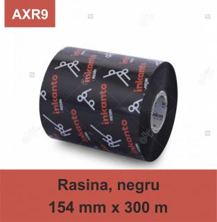 Ribon ARMOR Inkanto AXR9, rasina (resin), negru, 154mmx300M, OUT