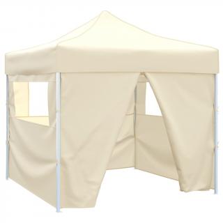 41464  Cream Foldable Tent 3 x 3 m with 4 Walls