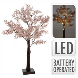 Ambiance Pom de Craciun, cu 29 de LED-uri, 60 cm