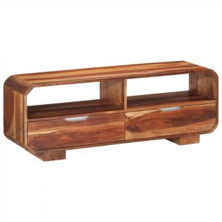 Comoda TV, 110x30x40 cm, lemn masiv de acacia