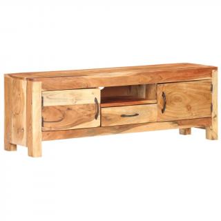 Comoda TV, 116x30x40 cm, lemn masiv de acacia