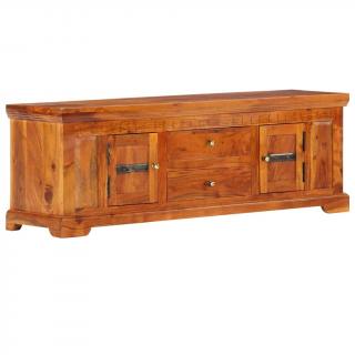 Comoda TV, 119 x 30 x 40 cm, lemn masiv de acacia