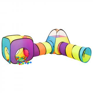 Cort de joaca pentru copii, 250 bile, multicolor, 190x264x90 cm