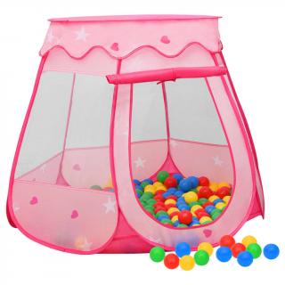 Cort de joaca pentru copii, roz, 102x102x82 cm
