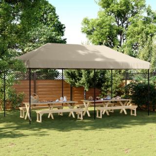 Cort de petrecere pliabil Pop-Up, taupe, 580x292x315 cm