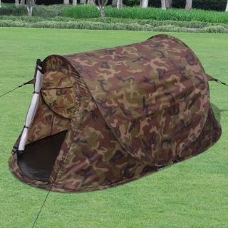 Cort pop-up pentru 2 persoane, camuflaj