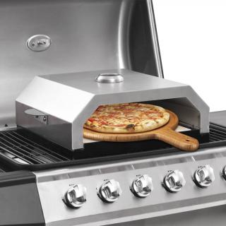 Cuptor de pizza cu piatra ceramica pentru gratar gaz, carbuni