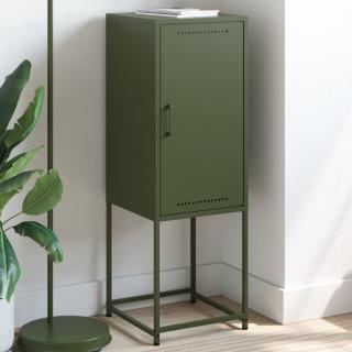 Dulap inalt verde maslina 36x39x107 cm otel