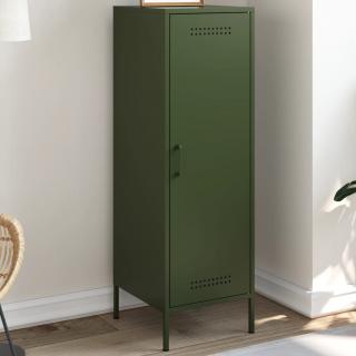 Dulap inalt, verde masliniu, 36x39x113 cm, otel