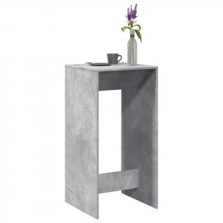 Masa bar, gri beton, 51x50x103,5 cm, lemn prelucrat