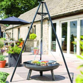 RedFire Gratar trepied, negru, 172 cm, BBQ TRIPOD