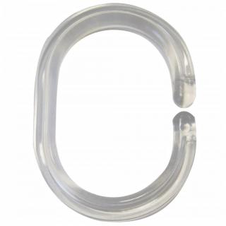 RIDDER Inele pentru perdea de dus, transparent, 49300