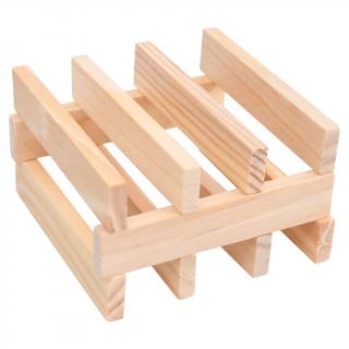 Set bloc de construit din lemn, 150 de bucati, lemn masiv pin